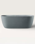 Front view of the Bellastone Linea freestanding bath in granite-grey