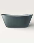 Front view of the Bellastone ARCHA Freestanding Bath in blue-grey