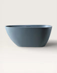 Front view of the Bellastone ARIA Freestanding Bath 1500mm in blue-grey