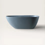 Front view of the Bellastone ARIA Freestanding Bath 1700mm in blue-grey