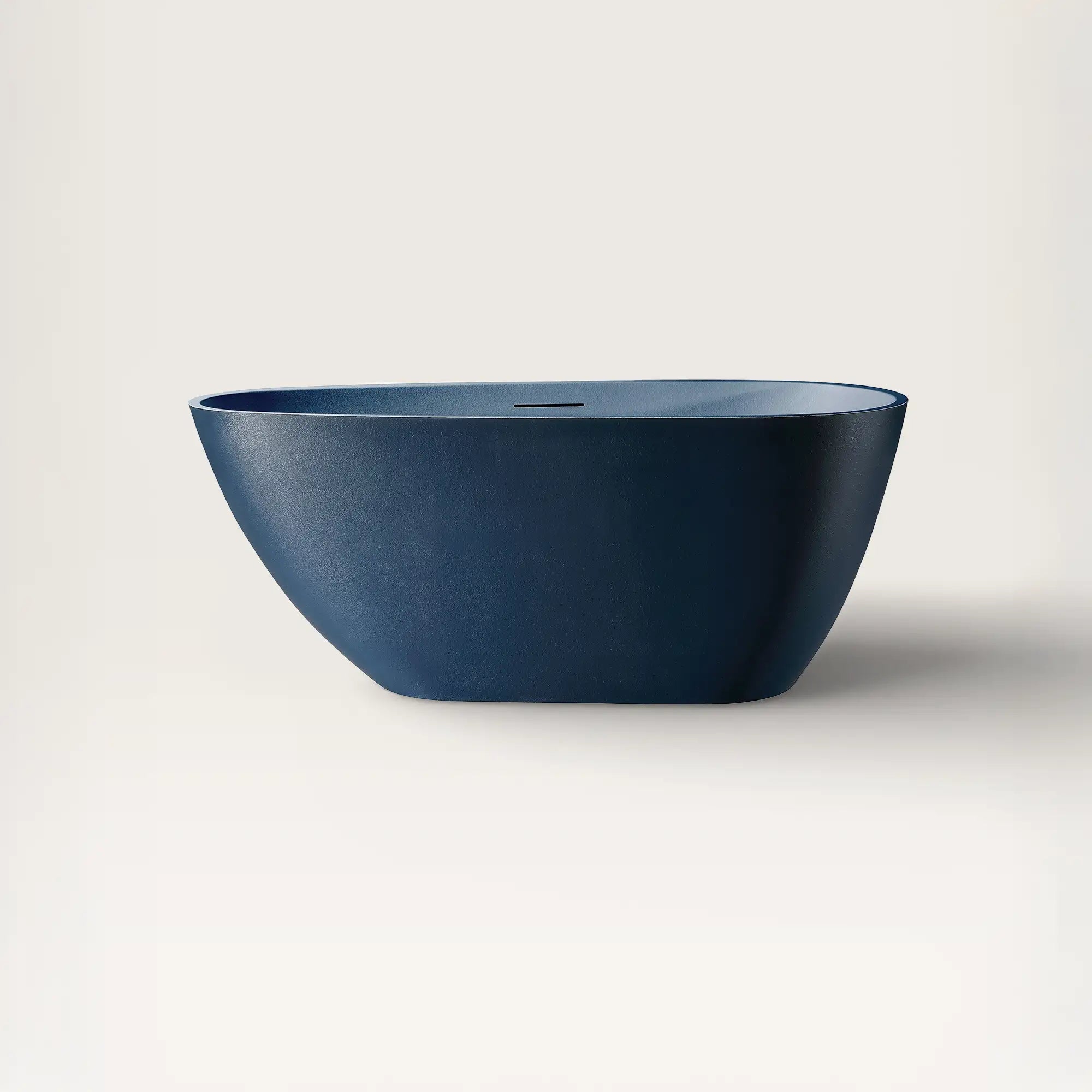 Front view of the Bellastone ARIA Freestanding Bath 1500mm in prussian-blue