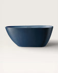 Front view of the Bellastone ARIA Freestanding Bath 1500mm in prussian-blue