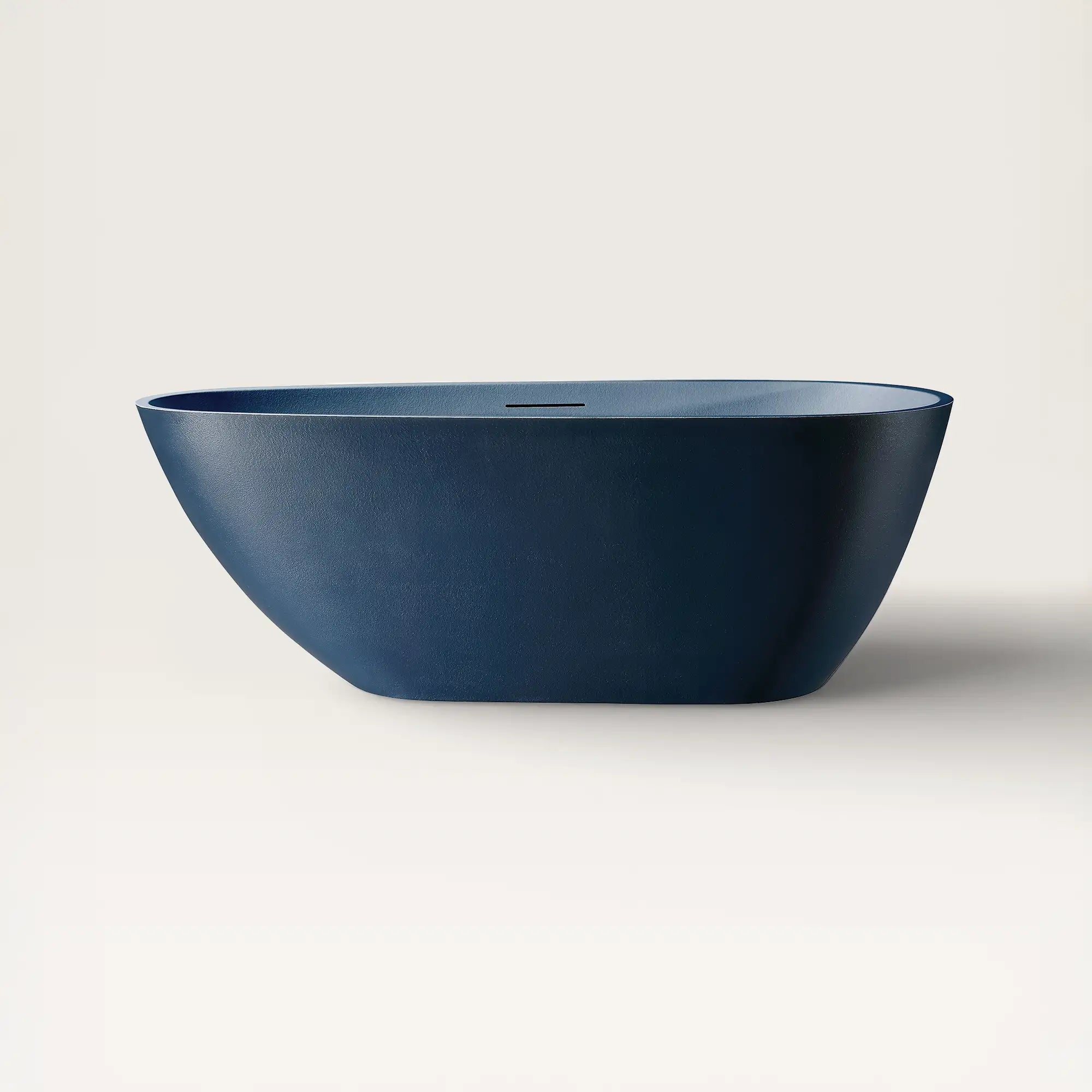 Front view of the Bellastone ARIA Freestanding Bath 1700mm in prussian blue