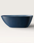Front view of the Bellastone ARIA Freestanding Bath 1700mm in prussian blue