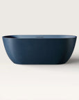 Front view of the Bellastone EQUA Freestanding Bath 1700mm in prussian blue