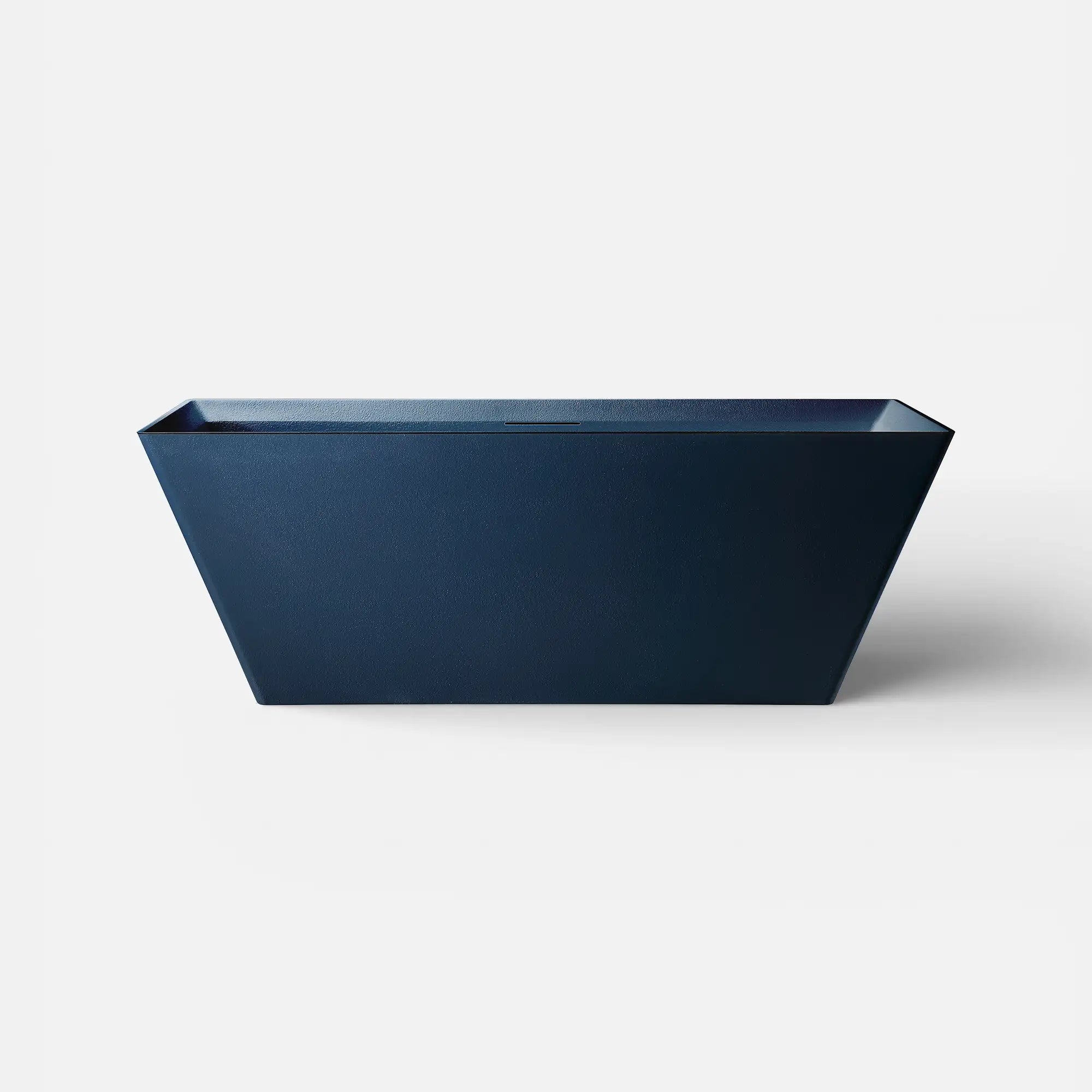 Front view of the Bellastone FORMA Freestanding Bath in prussian blue