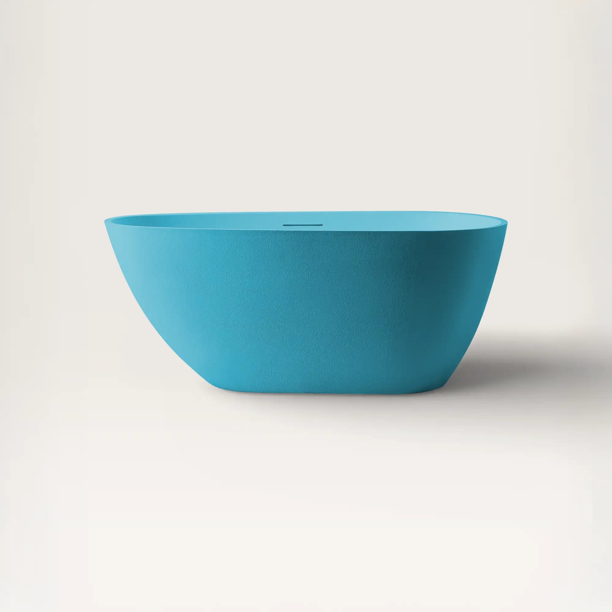Front view of the Bellastone ARIA Freestanding Bath 1500mm in celadon-blue