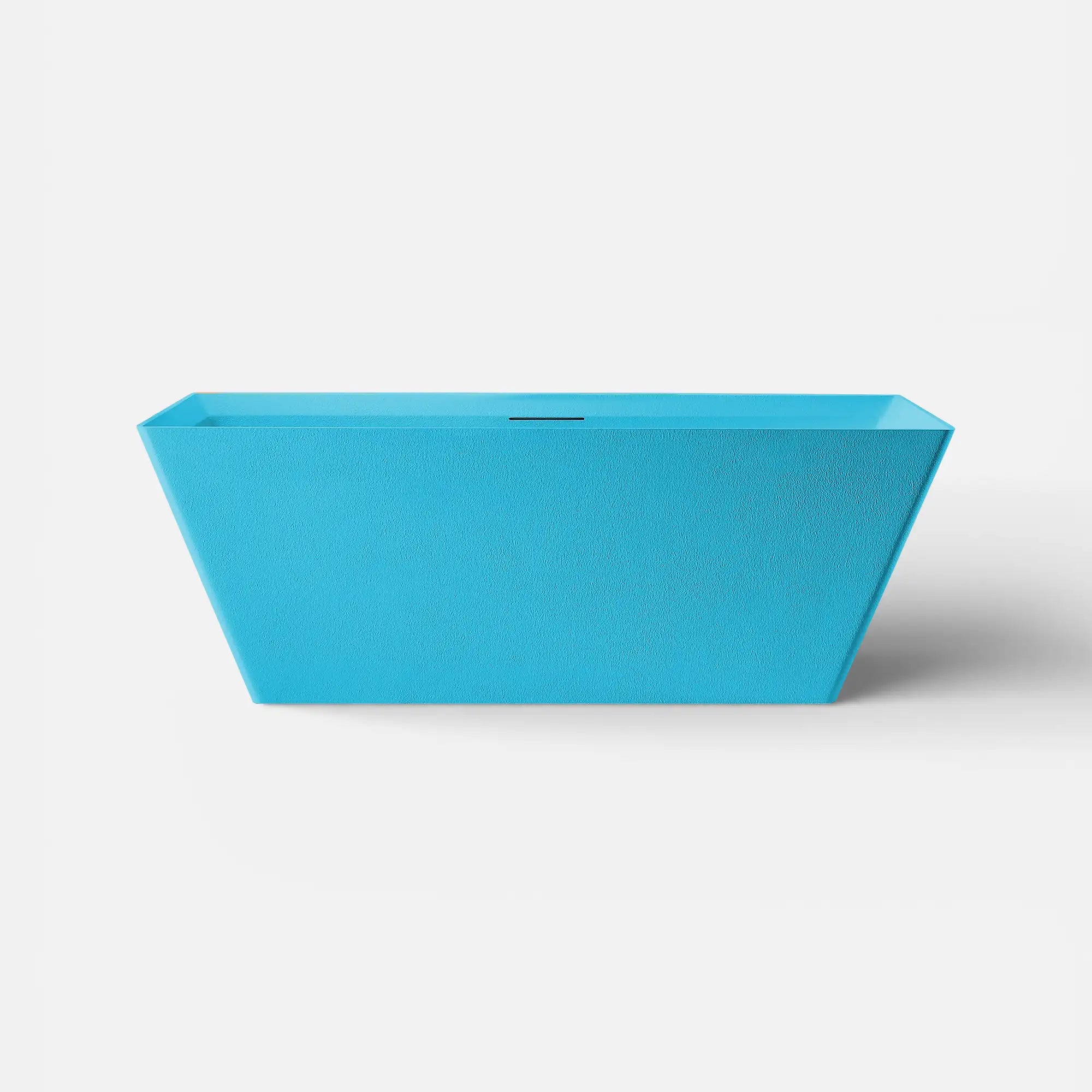 Front view of the Bellastone FORMA Freestanding Bath in celadon blue