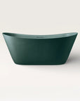 Front view of the Bellastone ARCHA Freestanding Bath in green