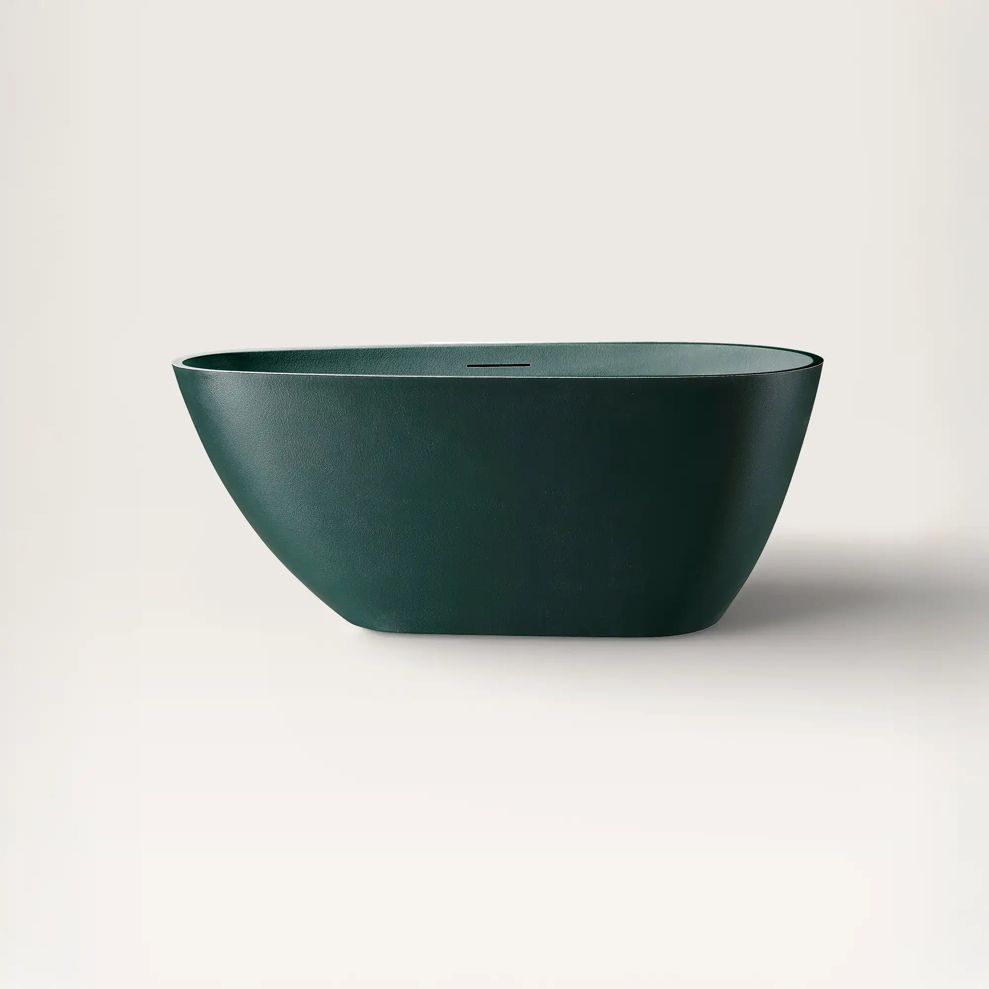 Front view of the Bellastone ARIA Freestanding Bath 1500mm in green
