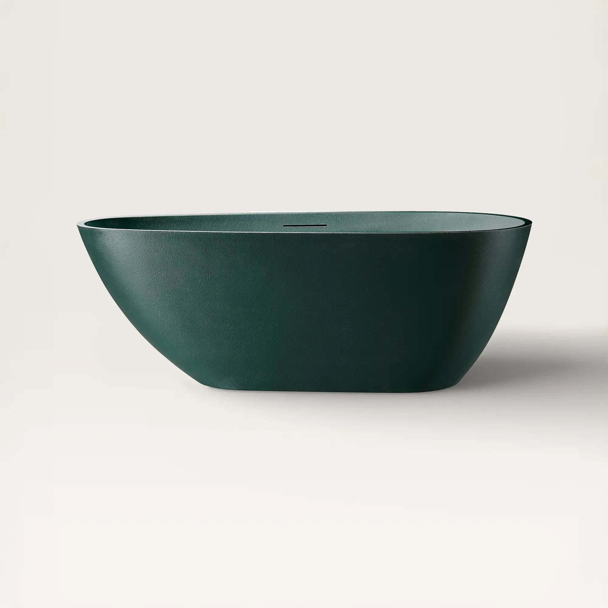 Front view of the Bellastone ARIA Freestanding Bath 1700mm in green