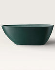 Front view of the Bellastone ARIA Freestanding Bath 1700mm in green