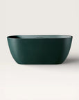 Front view of the Bellastone EQUA Freestanding Bath 1500mm in green