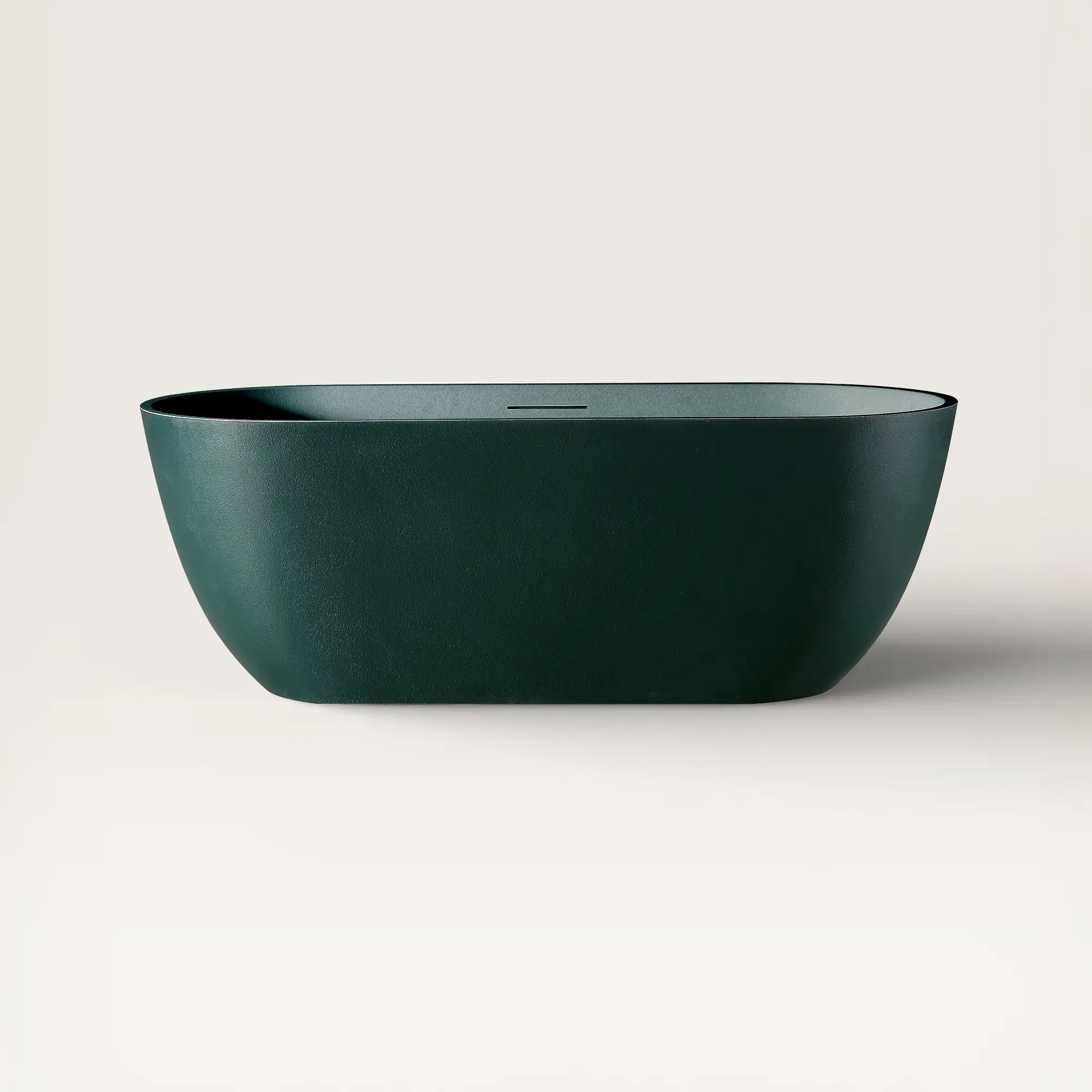 Front view of the Bellastone EQUA Freestanding Bath 1700mm in green