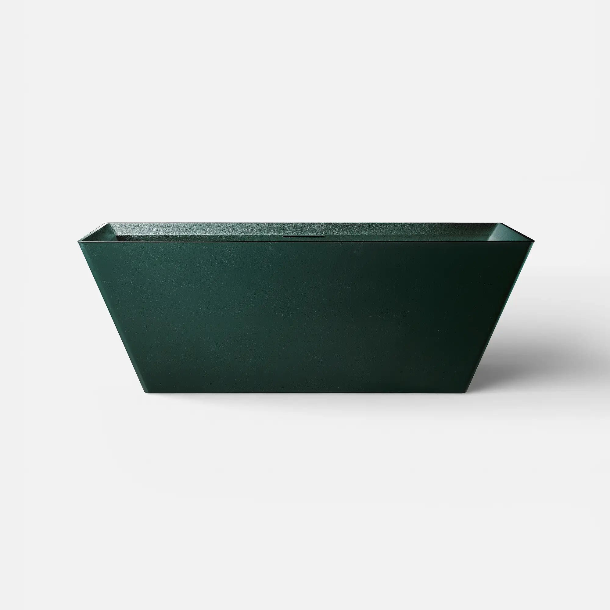 Front view of the Bellastone FORMA Freestanding Bath in green