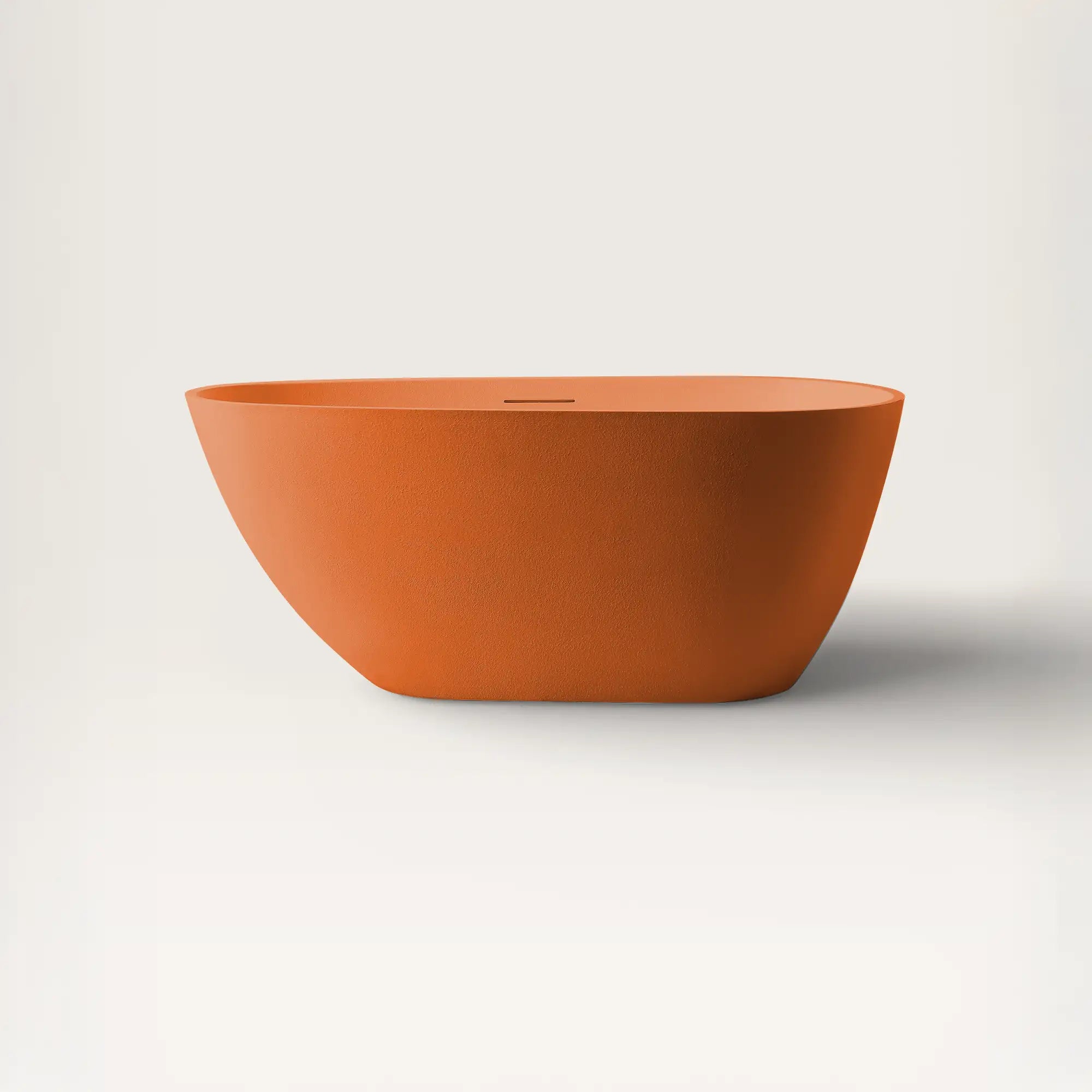 Front view of the Bellastone ARIA Freestanding Bath 1500mm in orange