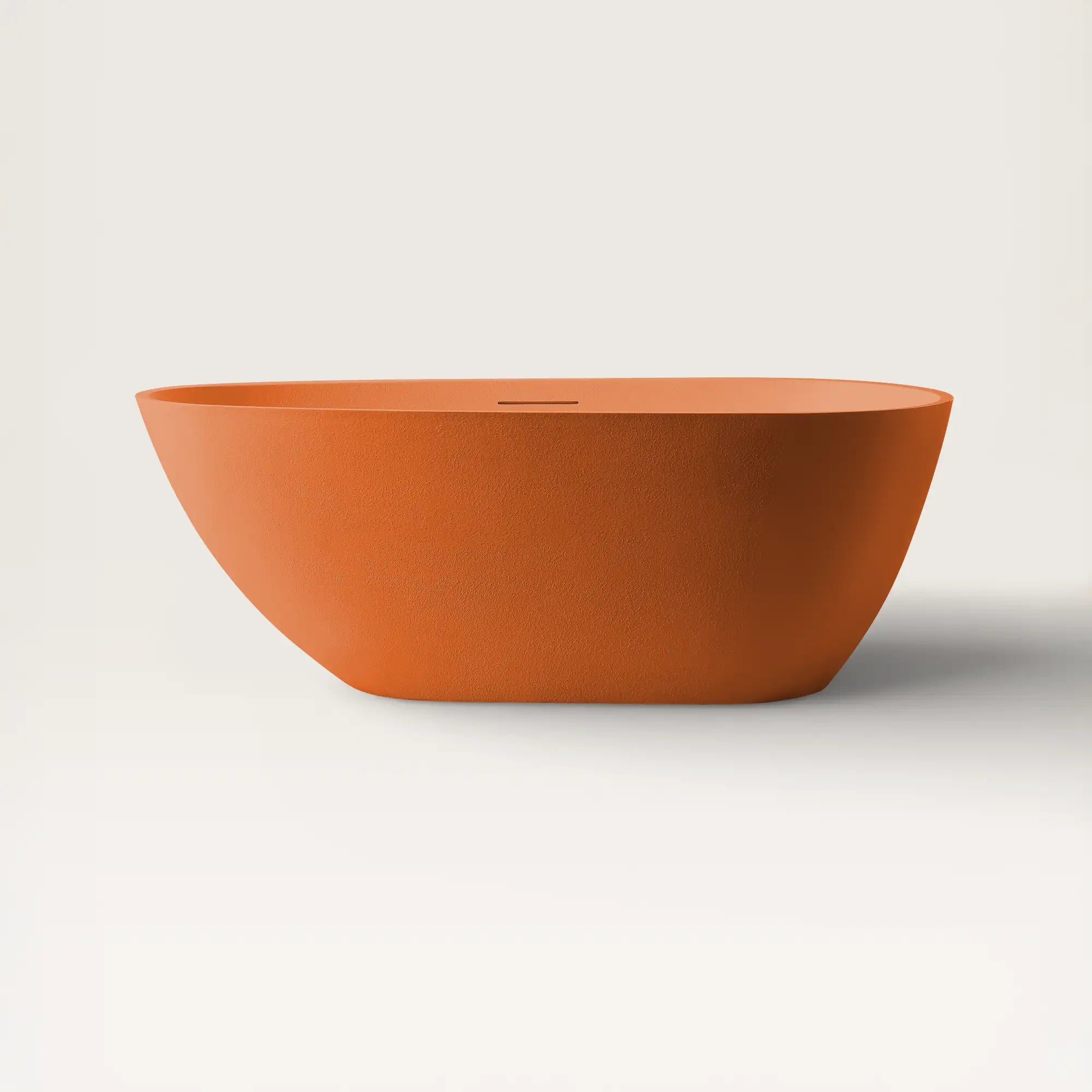 Front view of the Bellastone ARIA Freestanding Bath 1700mm in orange