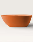 Front view of the Bellastone ARIA Freestanding Bath 1700mm in orange