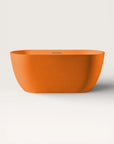 Front view of the Bellastone EQUA Freestanding Bath 1500mm in orange