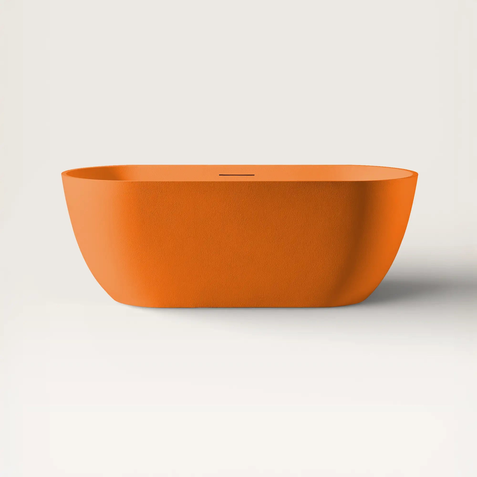 Front view of the Bellastone EQUA Freestanding Bath 1700mm in orange