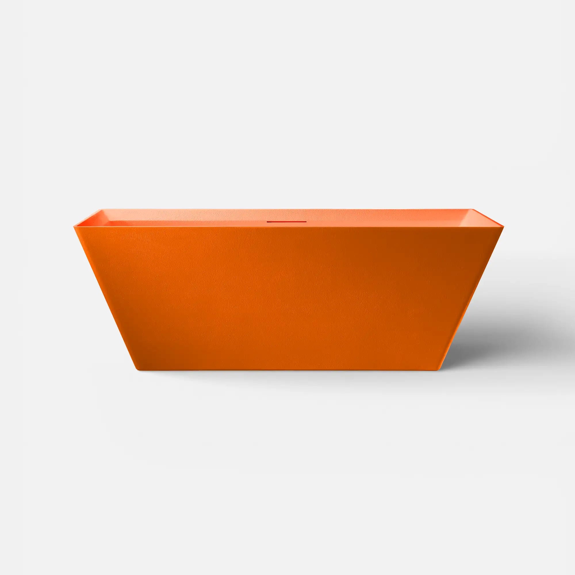 Front view of the Bellastone FORMA Freestanding Bath in orange
