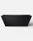 Front view of the Bellastone FORMA Freestanding Bath in black