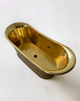 Antique Copper Bath in Nickel Brass, ¾ view 