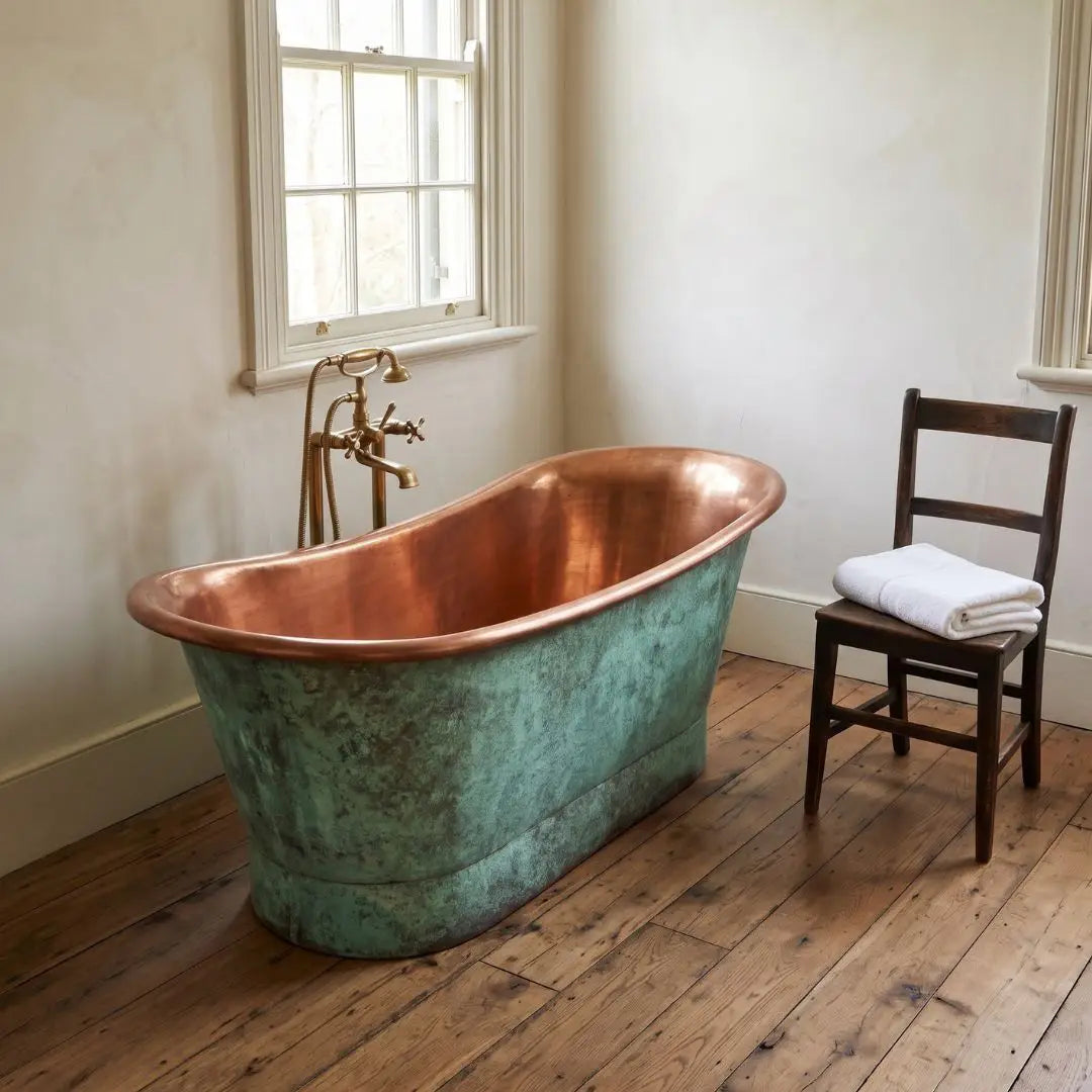 Vert de gris copper bath