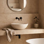 Hayez stone composite basin in Alabaster colour