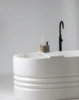 Hopper stone composite bath in white colour