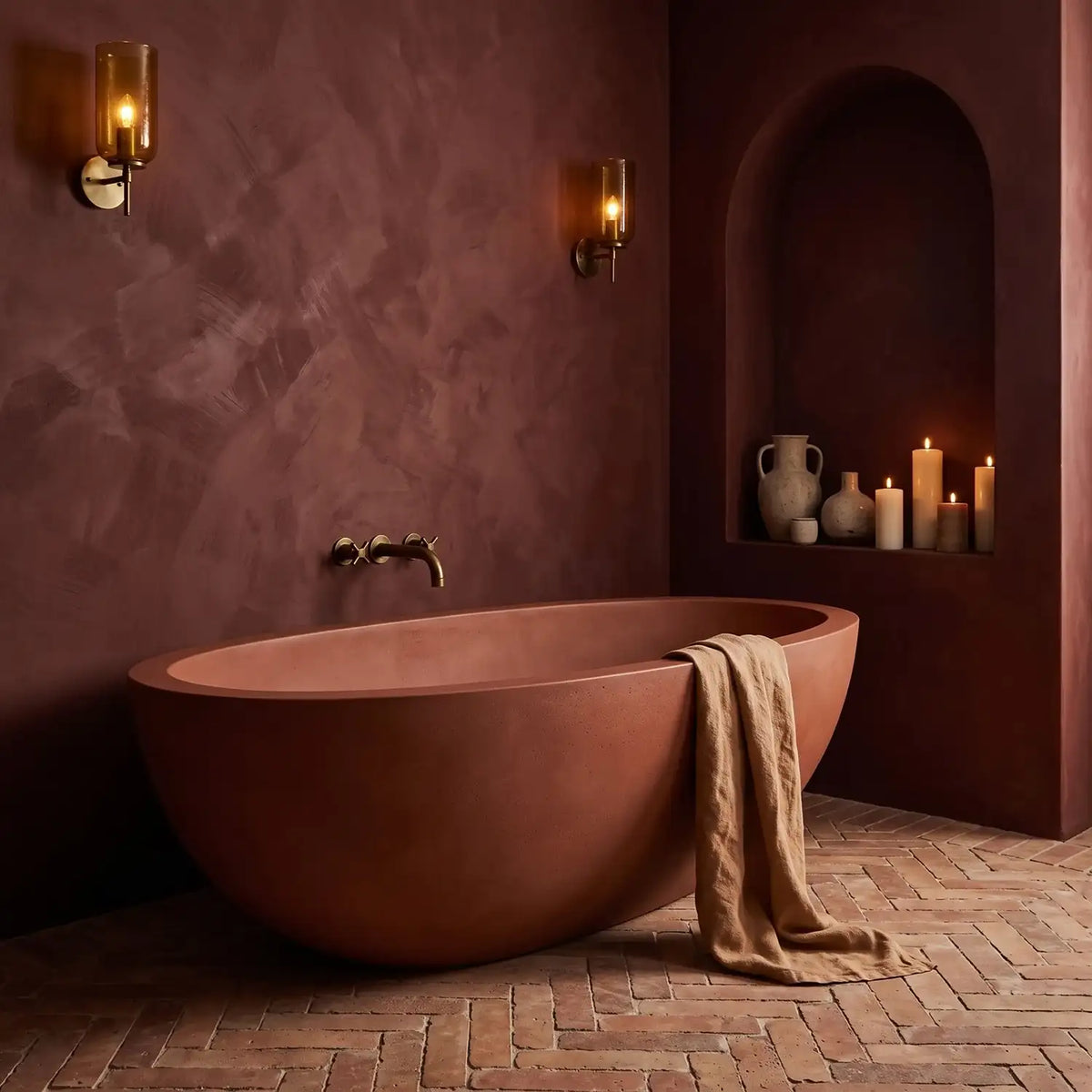 Picasso stone composite bath