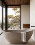 Da Vinci 1700mm Freestanding Stone Composite Bathtub in Gordes