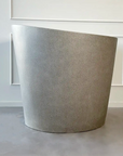 Hokusai 1100mm Freestanding Soaking Stone Composite Bathtub in Medium Grey Terrazzo