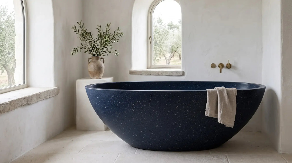 Titian stone composite bath